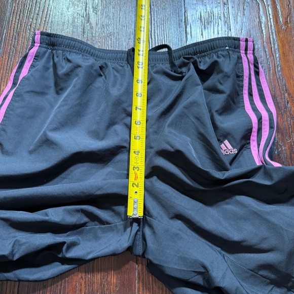 Vintage Adidas Track Pants Womens L Sweatpants Baggy Y2K Wide Leg Gym Activewear - Picture 7 of 15
